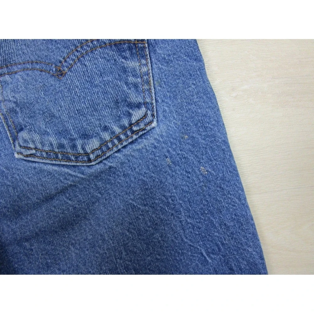 Vintage 80s Levis 505 Jeans Mens (32x30) Orange Tab Bootcut Distressed - Picture 13 of 16